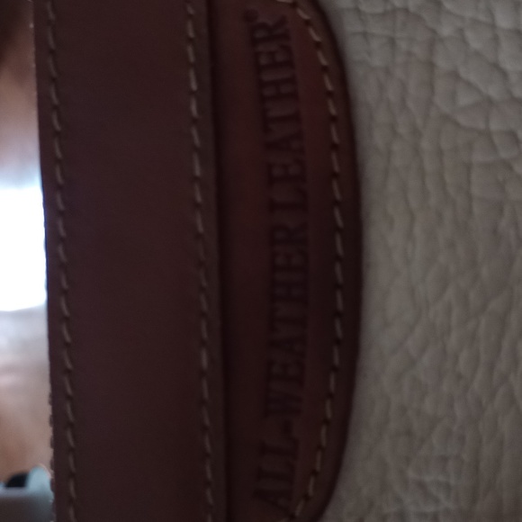 Vintage Bone and Brown All Leather Dooney & Burke - Picture 3 of 11